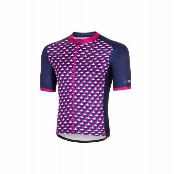 RH+ Cyklistický dres zeroPassion TMAVĚ MODRÁ/FUKSIA - XXL