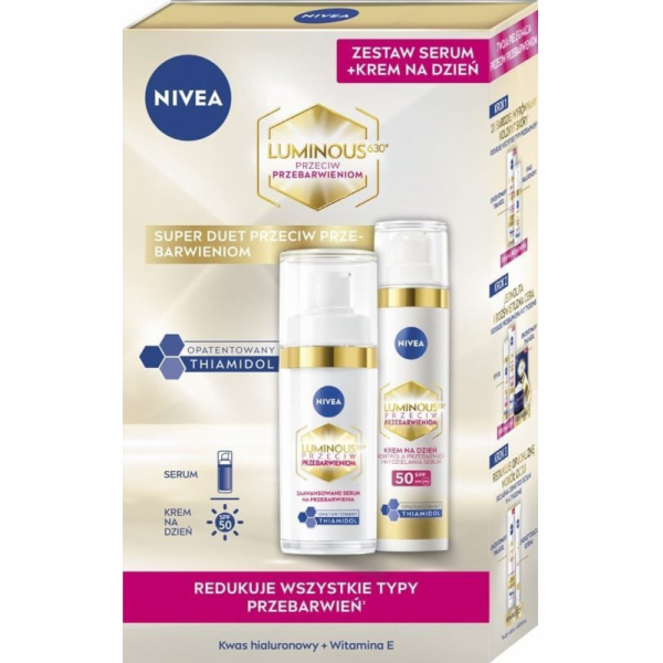 Nivea CELLULAR LUMINOUS630 Dárková sada Denní krém + séru...