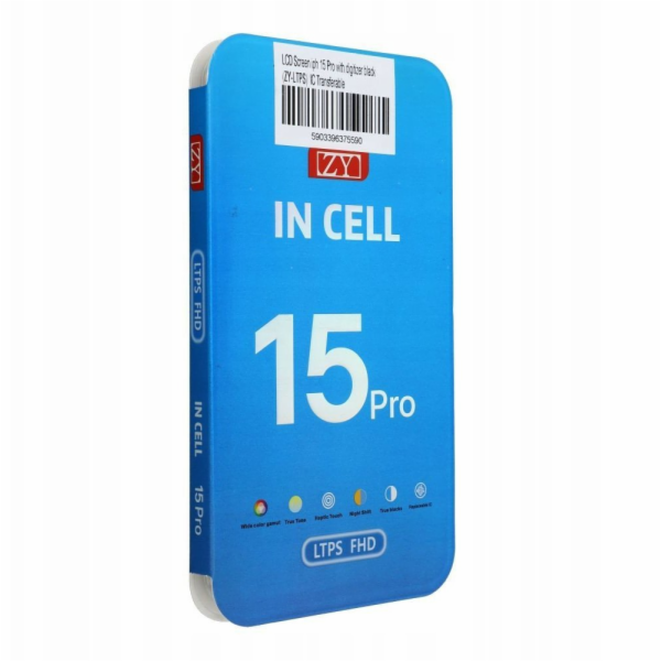 OEM Dotykový displej pro iPhone 15 Pro, černý (ZY-LTPS), ...