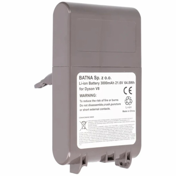 ExtraLink Baterie Dyson, baterie do vysavače V8 21,6 V 30...