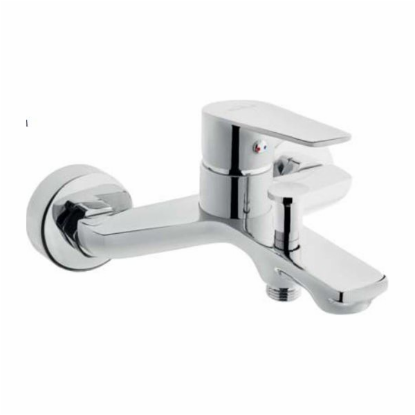 Invena Dokos nástěnná chromovaná vanová baterie (BW-19-001)