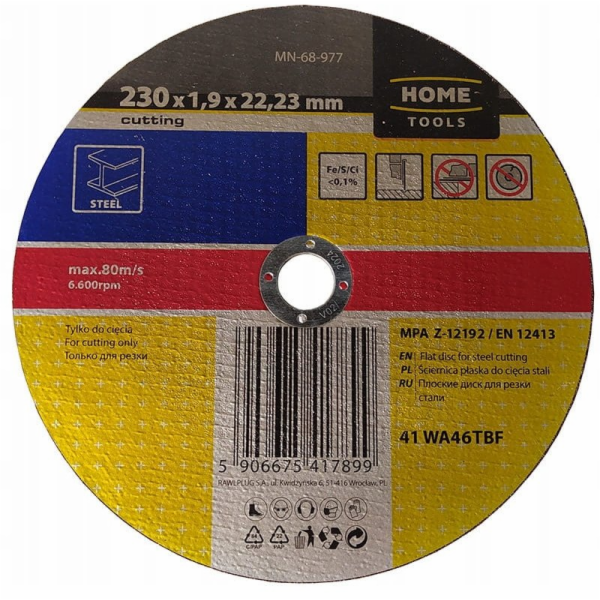 Modeco BRUSNÝ KOTOUČ PRO ŘEZÁNÍ OCELI 230X1,9X22,23 MM PL...