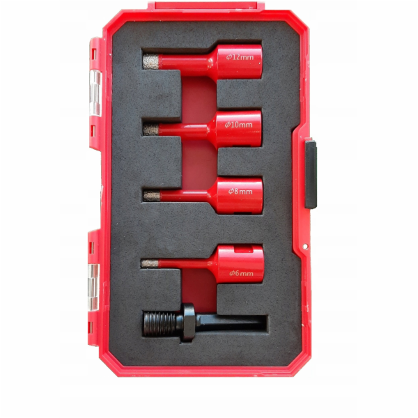 EXPERT 5 ks diamantových děrových pil; m14; 6 8 10 12 mm ...