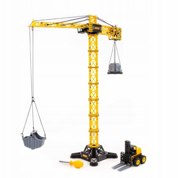 Polesie 09255 Bloky Obří stavební jeřáb s nakladačem 588 ...