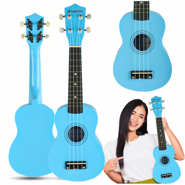 LUNA GUITARS SUPRIMO UK21 LB sopránové ukulele 21 modrá