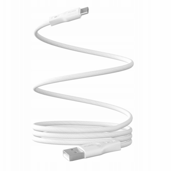 Puro Kabel USB-A - USB-C 1 m bílý (8018417498930)