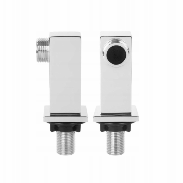 Invena hranaté koleno pro vanovou baterii, chrom LA-46-K01-L