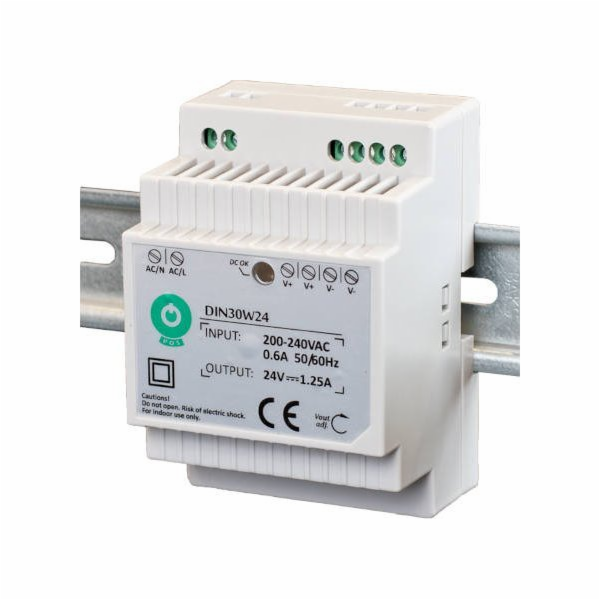 MPL Power DIN30W24: Napájecí zdroj na DIN lištu POS 30W 2...