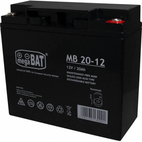 MPL Power Baterie VRLA MB 20-12 (180/75/166 mm)