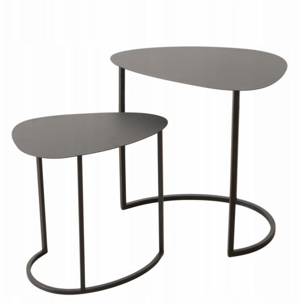 Boltze Sada dvou konferenčních stolků JERRY, kapkovité, k...