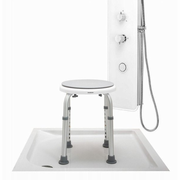 InnovaGoods Otočná a nastavitelná koupelnová stolička