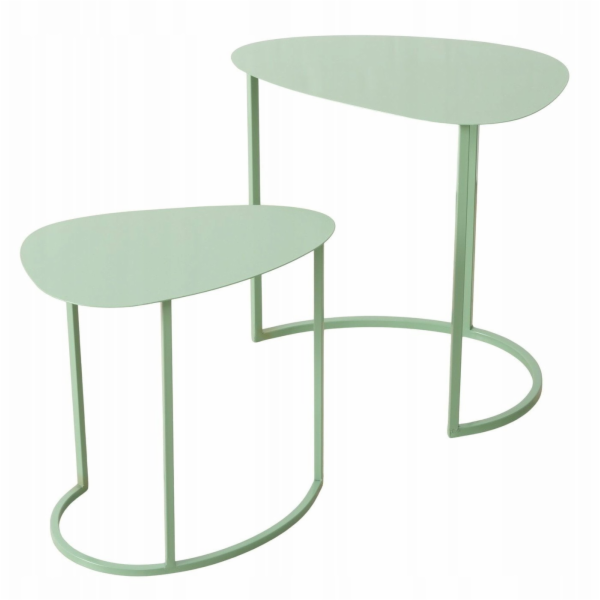 Boltze Sada dvou konferenčních stolků JERRY, kapkovité, k...