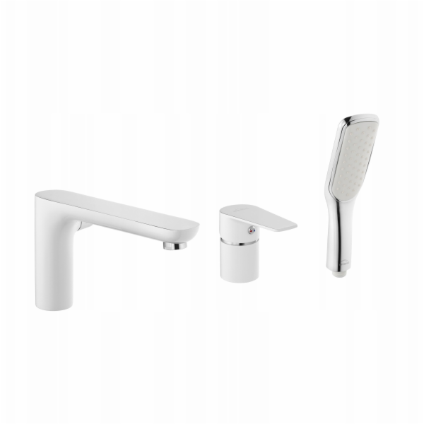 Invena Vanová baterie 3-otvorová Dokos bílá/chrom BW-19-S...