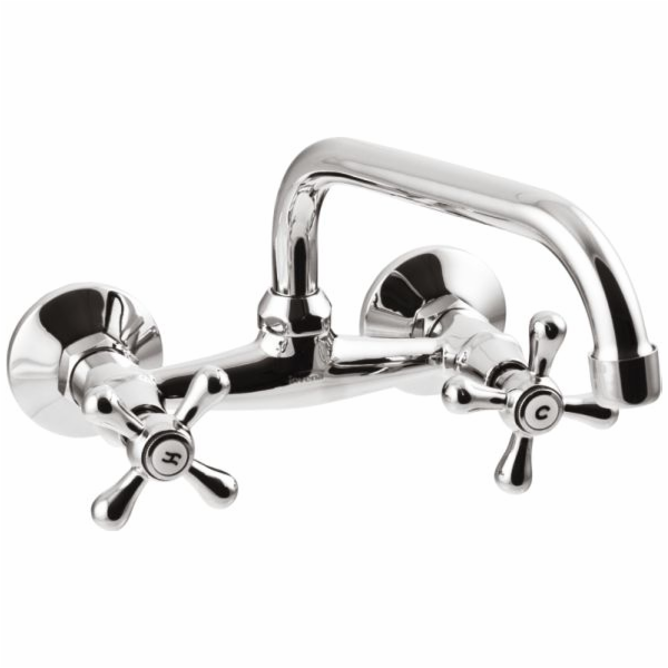 Invena Roma nástěnná umyvadlová baterie, chrom (BC-24-00S)