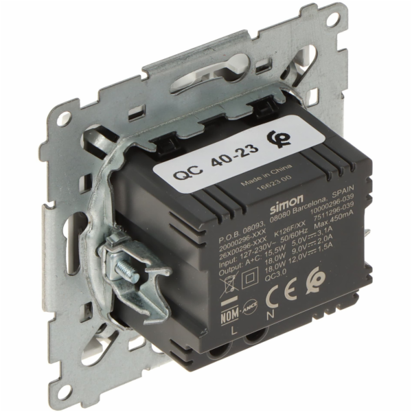 Kontakt-Simon DEC2CA.01/11-SIMON54 Prémiová USB nabíjecí ...