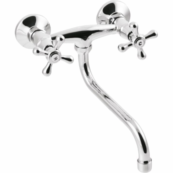 Invena Roma nástěnná umyvadlová baterie, chrom (BC-21-00S-L)