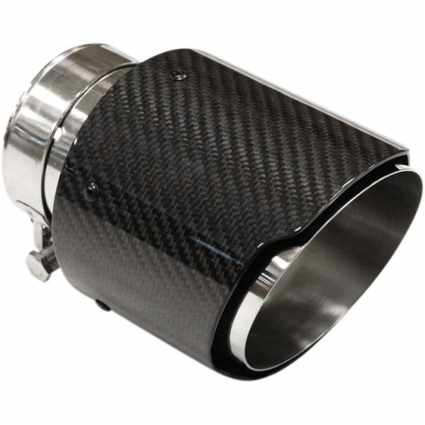 MTuning Koncovka tlumiče výfuku 101 mm, vstup 70 mm, karb...