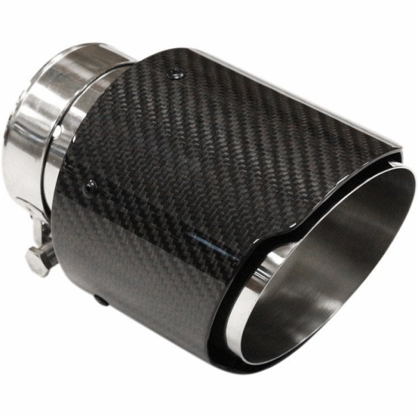 MTuning Koncovka tlumiče výfuku 89 mm, vstup 70 mm, leskl...