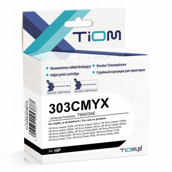 Tiom Inkoust pro HP 303XL | 303CMYX | T6N03AE | 440 stran...