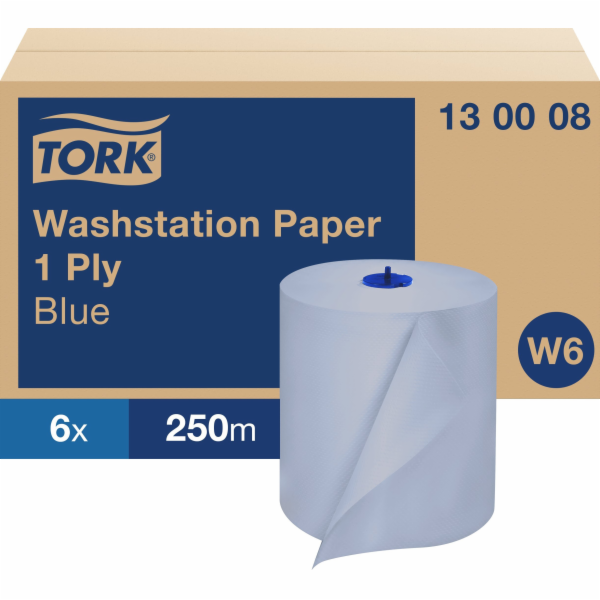 Tork Basic W6 ubrousky, 1 ks, černé, 6 rolek/kartón 130008