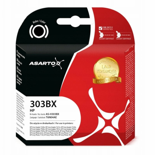 Asarto Inkoust pro HP 303XL | 303BX | T6N04AE | 650 stran...