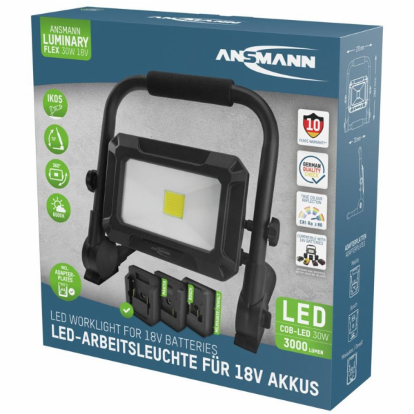 Krups Pracovní světlo Ansmann FL30W COBLED 3000lm 18V