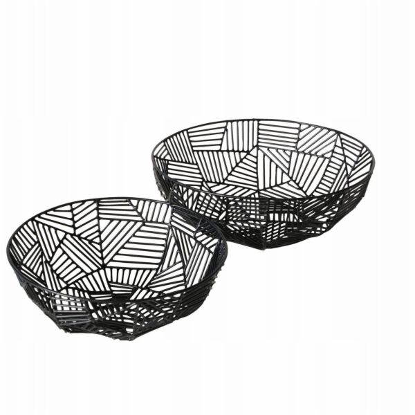 Boltze GRAPHINA kovové dekorativní misky, 2 ks. O 25-30 cm