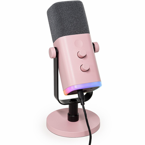 Fifine AM8P AMPLIGAME USB/XLR RGB růžový PnP dynamický st...