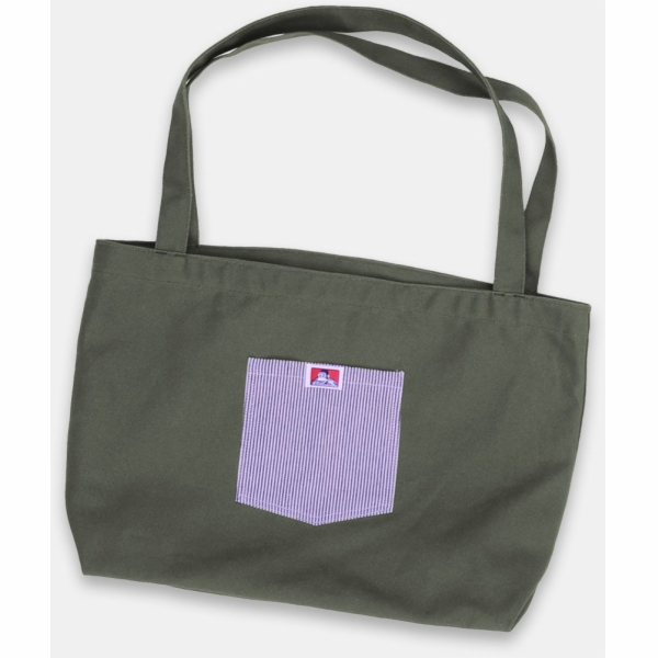 Nuvola Pelle Plátěná taška Ben Davis olivová