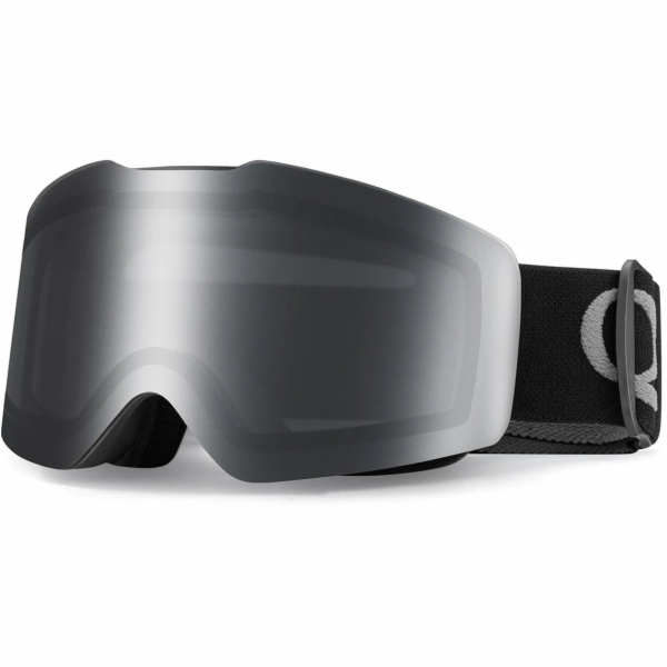 NoName Lyžařské brýle Qunature Black bez rámu - černé