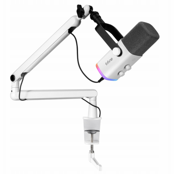 Fifine Dynamický studiový mikrofon TAM8W XLR/USB s pantog...