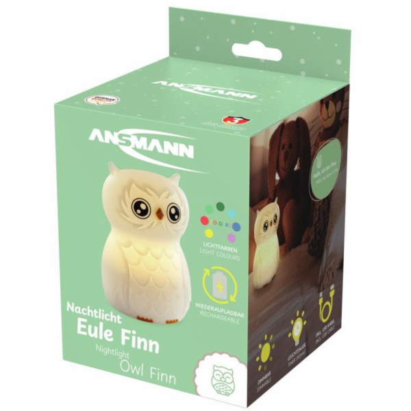 naSciane Noční světlo Ansmann Owl Finn USBC