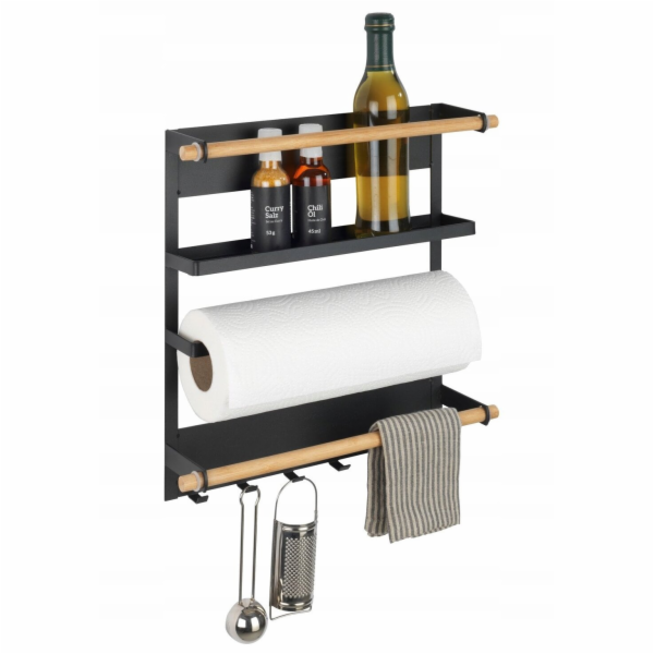 Wenko Multifunkční kuchyňská police MAGNA s držákem na pa...