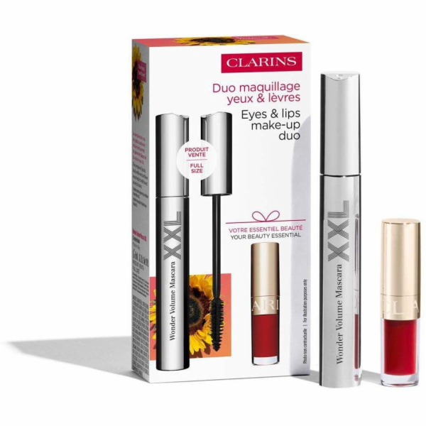 Clarins SADA (ŘASENKA WONDER VOLUME XXL 8ML + RŮŽOVÝ OLEJ...