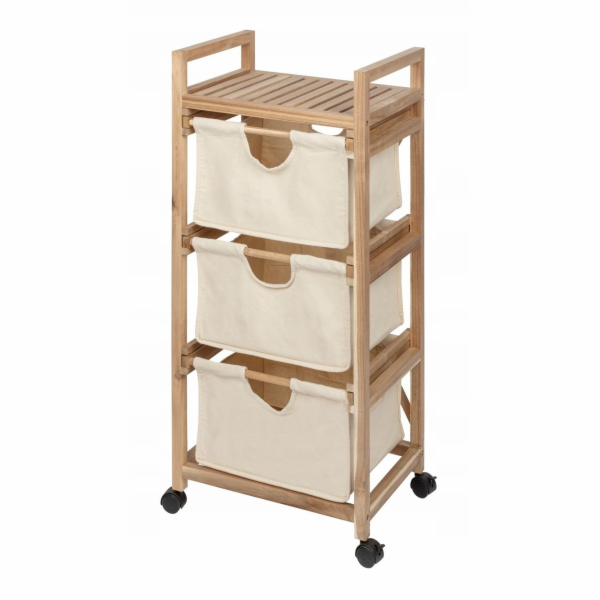 Wenko Koupelnová skříňka ACINA se třemi látkovými úložným...