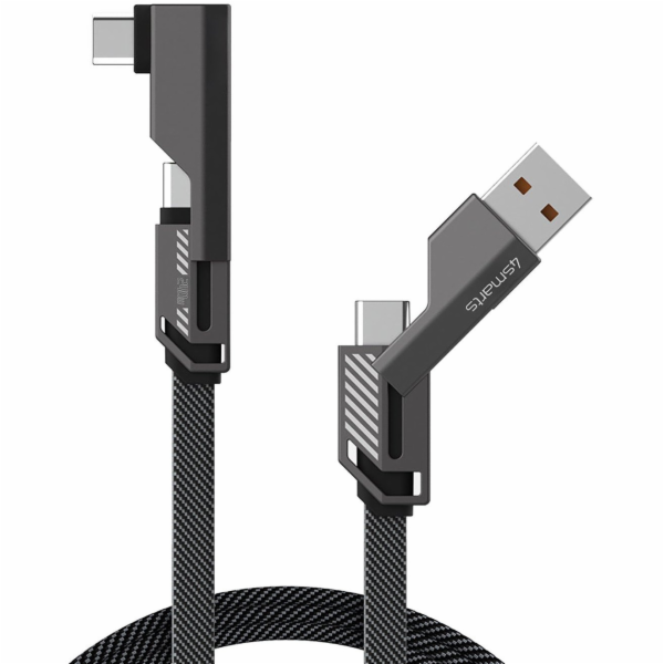 Adidas Kabel 4smarts USB-A - USB-C 1,5 m grafitový (541457)