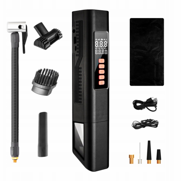 ExtraLink | Vysavač do auta | s kompresorem 2v1 12V USB