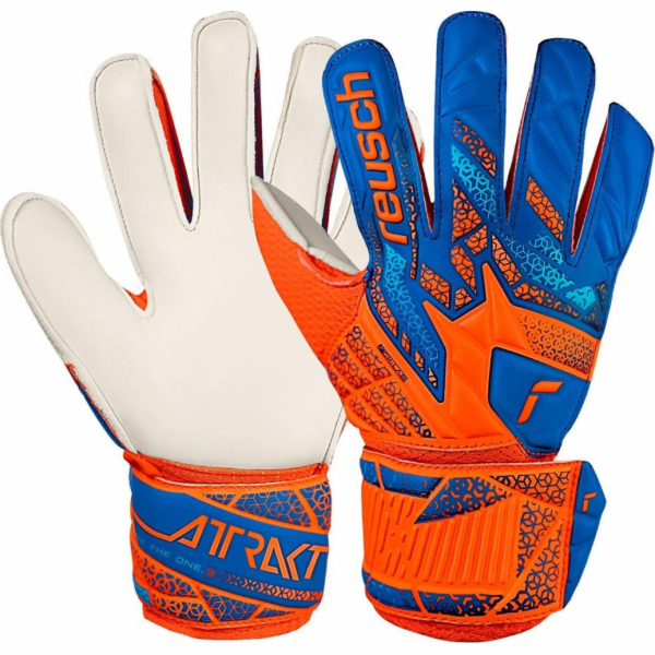 Reusch Brankářské rukavice Attrakt Solid Junior oranžovo-...