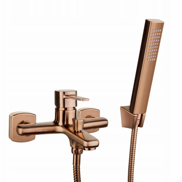 Invena GLAMOR koupelnová baterie, měděná barva, se sprcho...