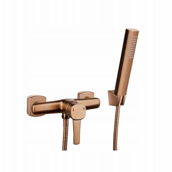 Invena Sprchová baterie se sprchovou sadou Glamour, měděn...