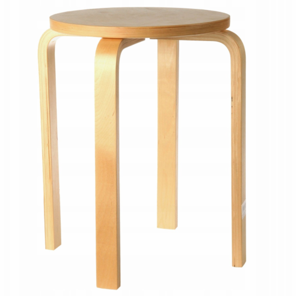 4Living Březová dřevěná stolička, O 39 cm