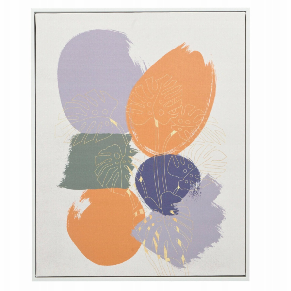 Giftdecor Obraz v bílém rámu SOLARA kruhový motiv, 40 x 7...