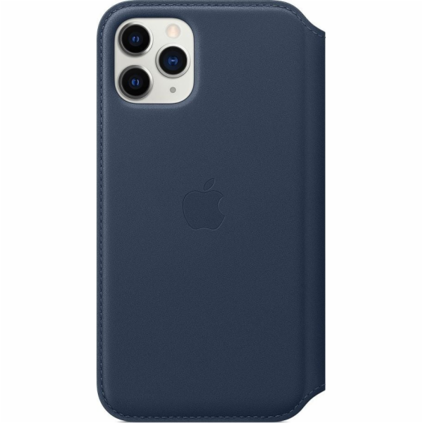 Apple Leather Folio Case pro iPhone 11 Pro, hlubinně modr...
