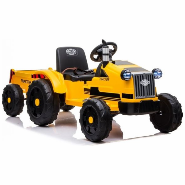 Lean Cars Bateriový traktor s přívěsem CH9959 žlutý