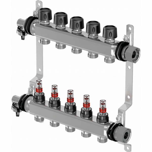 Uponor Rozdělovač Vario S s průtokoměrem FM 6X