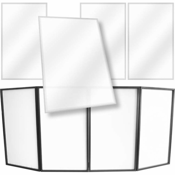 STAND4ME DJ PLÁTNA STAND4ME, LYCRA, sada 4 bílých potahů ...