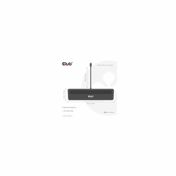 Club3D Dokovací stanice USB-C 12v1, 2xHDMI, 1xDP, 2xUSB-C...