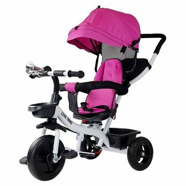 Lean Sport Tříkolka PRO300 růžová s rukojetí a ráfkem