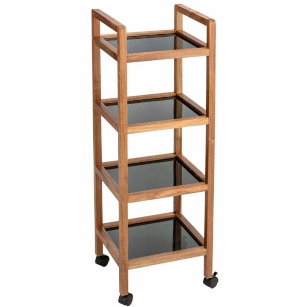 Wenko Mobilní police FONDI z akáciového dřeva, 4 úrovně, ...