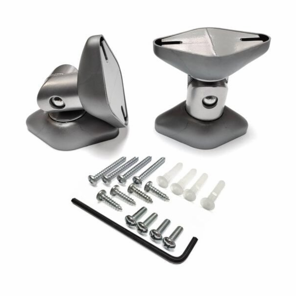 NoName BKSP Silver - sada pevných nástěnných držáků repro...